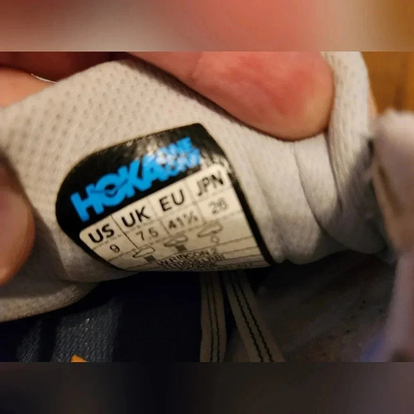 HOLA Rincon 2 womens 9 Orange Navy Grey Trail Hiking Running Shoes - Picture 9 of 10